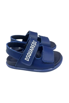 Sandaler med logotyp och dubbla kardborreband