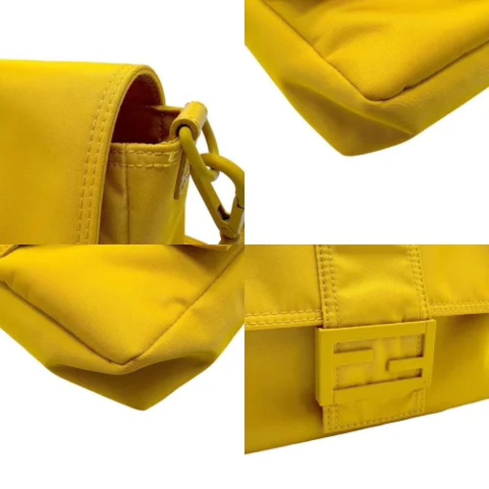 Fendi Vintage Pre-owned Nylon fendi-bags Yellow Dames