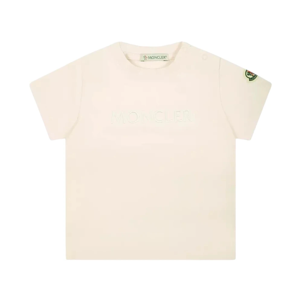 Moncler Rosa Logot-shirt för barn Yellow, Unisex