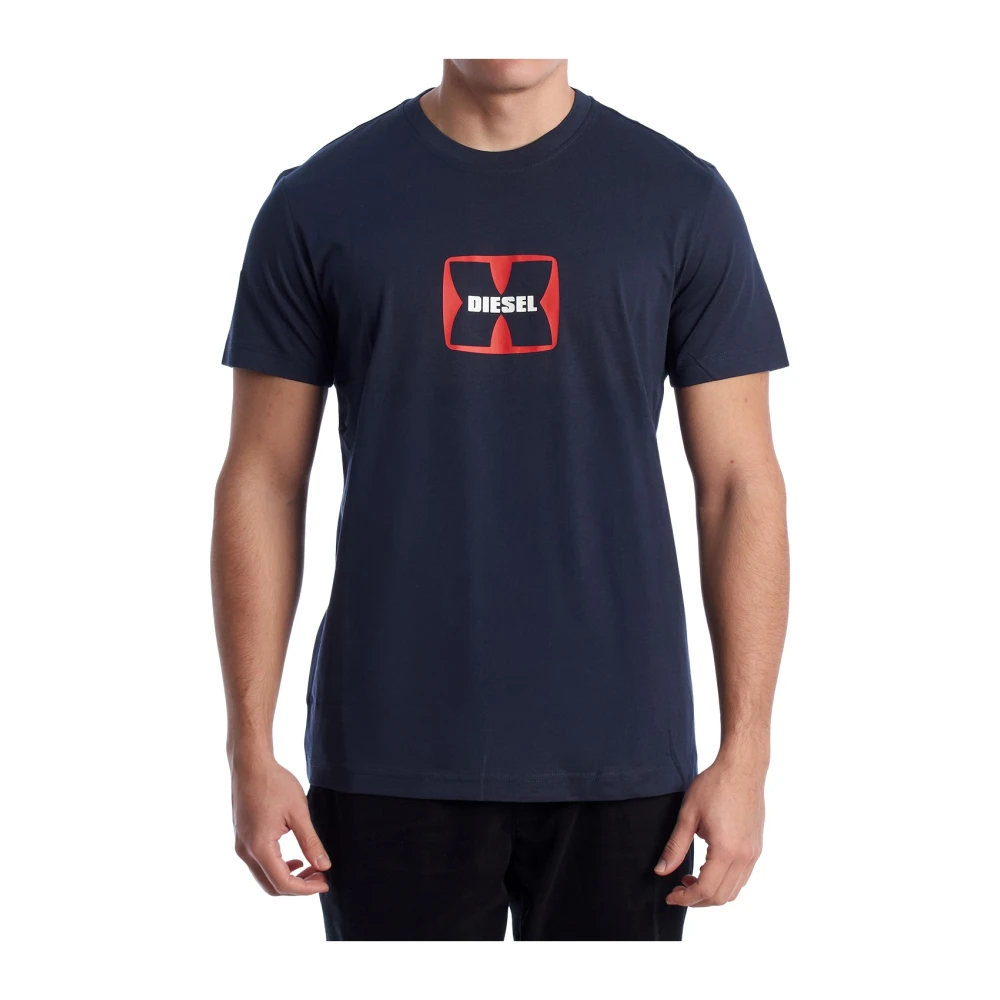 Diesel Men's Blue T-Shirts, S, A03848 T-Shirt