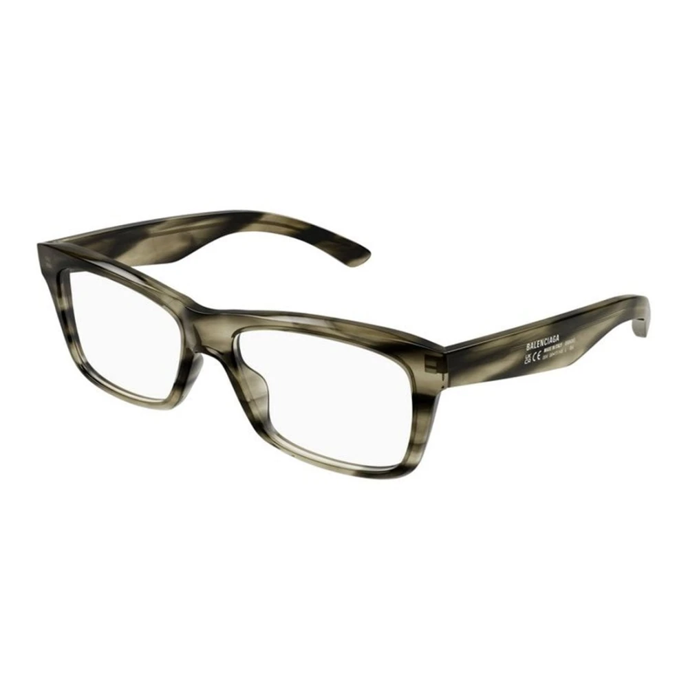 Balenciaga Men's Brown Square Optical Frame