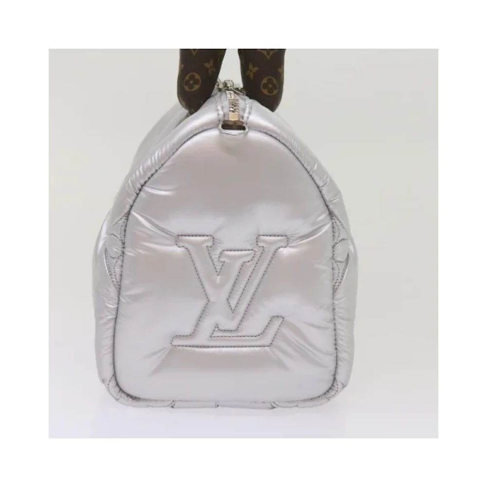 Louis Vuitton Vintage Pre-owned Nylon handbags Gray Dames