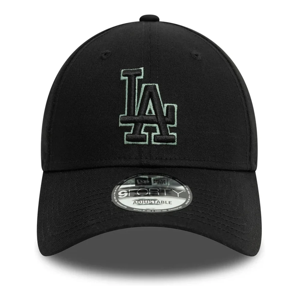 new era Zwarte Dodgers Team Outline Pet Black Heren