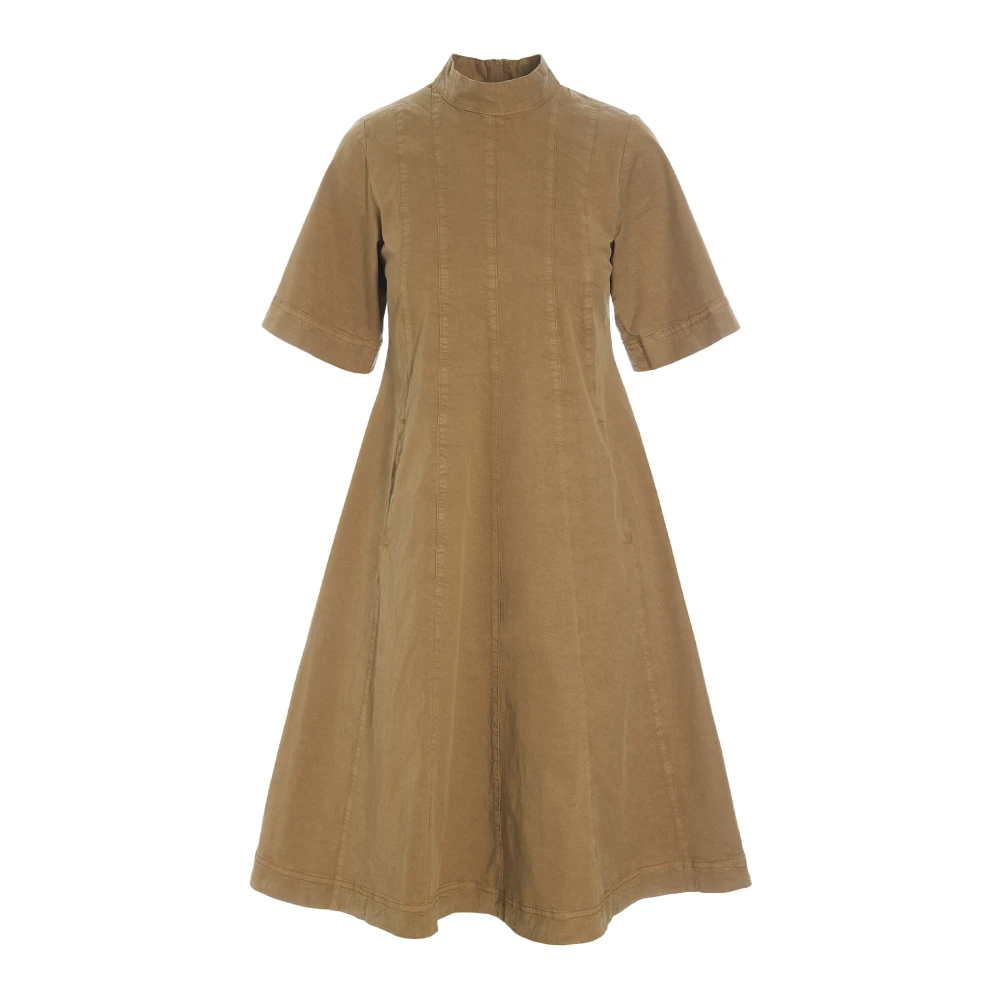 Bitte Kai Rand Donker Karamel Wabi Jurk Beige Dames