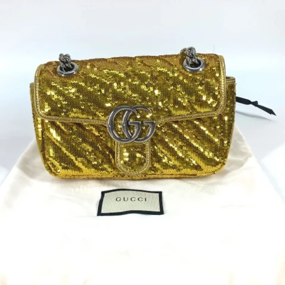 Gucci Vintage Pre-owned Fabric gucci-bags Yellow Dames