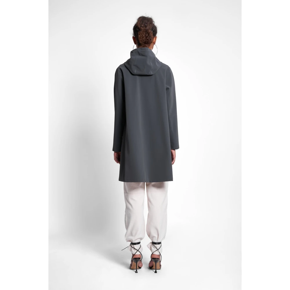 Stutterheim A-Lijn Waterdichte Regenjas voor Vrouwen Black Dames
