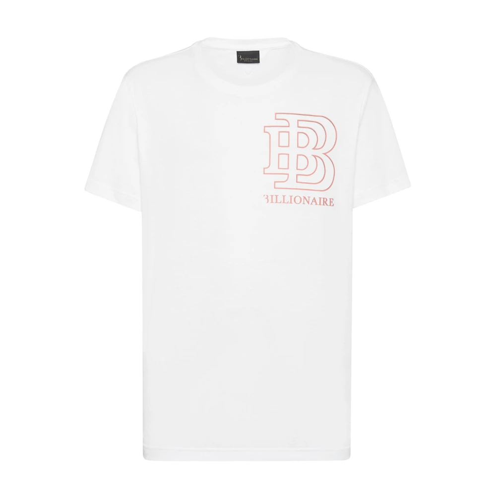 Billionaire Casual Katoenen Tee Wadcmtk7629Bte014N01 White Heren