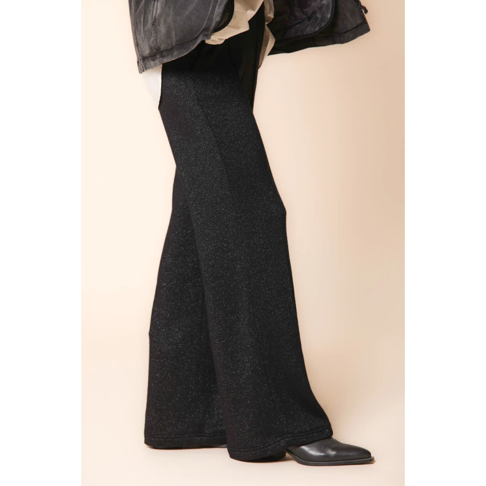 Mason's Elegante Straight Chino Broek met Lurex Black Dames