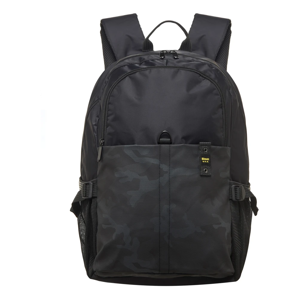Blauer Stijlvolle Zwarte Rugzak voor Dagelijks Gebruik Black Unisex