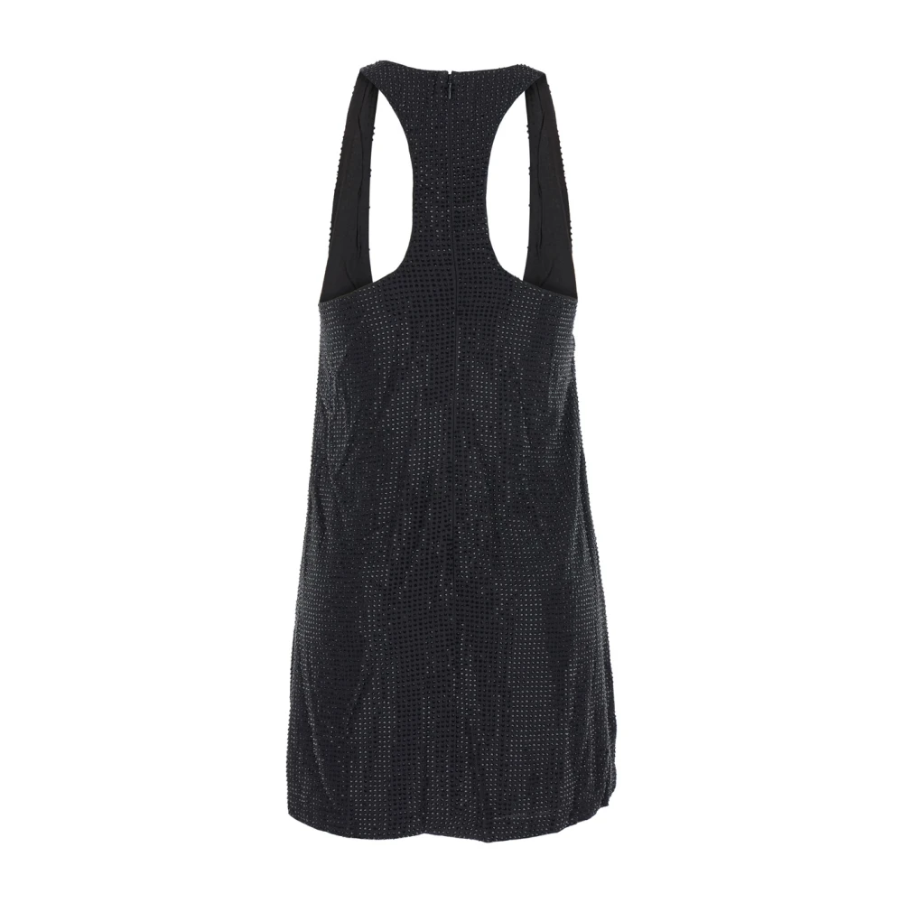 Retrofête Zwarte Versierde Feestjurk Black Dames