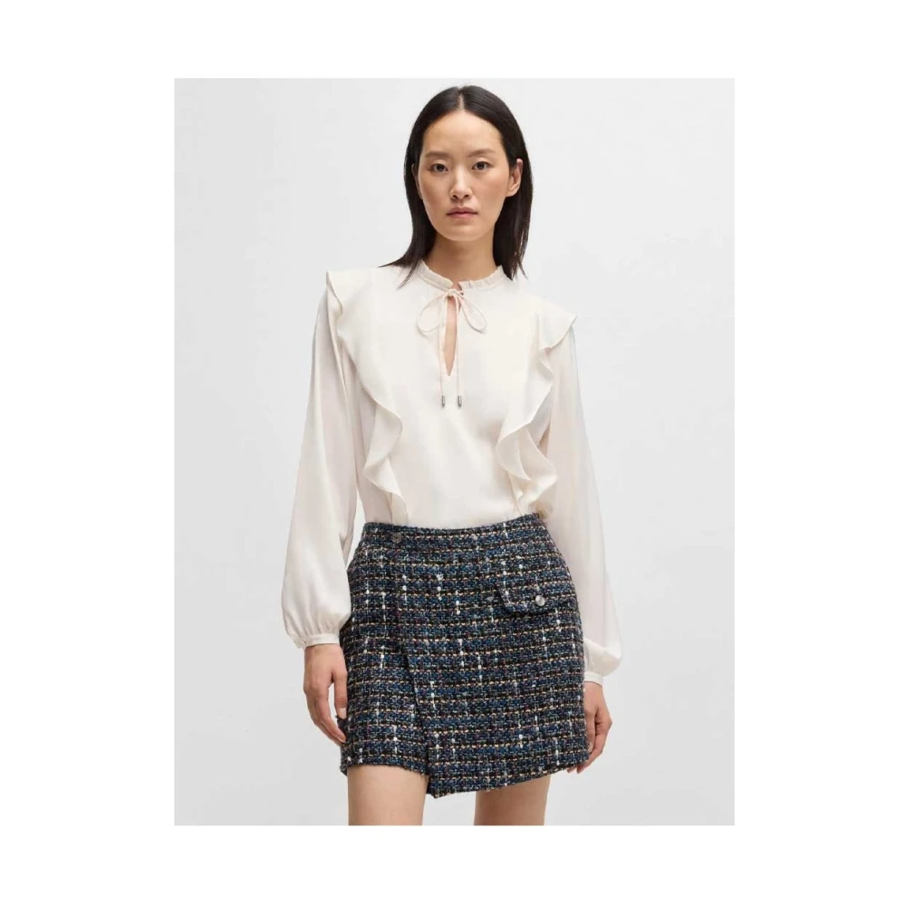 Hugo Boss Stijlvolle Shirt voor Mannen White Dames