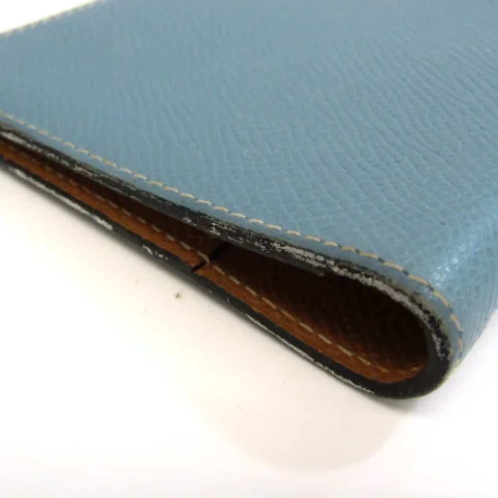 Hermès Vintage Pre-owned Leather home-office Blue Dames