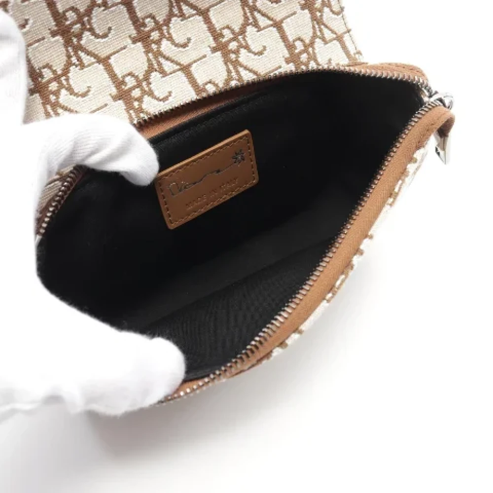 Dior Vintage Pre-owned Cotton dior-bags Beige Dames