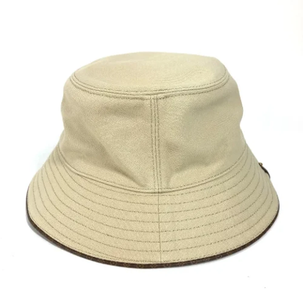 Louis Vuitton Vintage Pre-owned Cotton hats Beige Dames