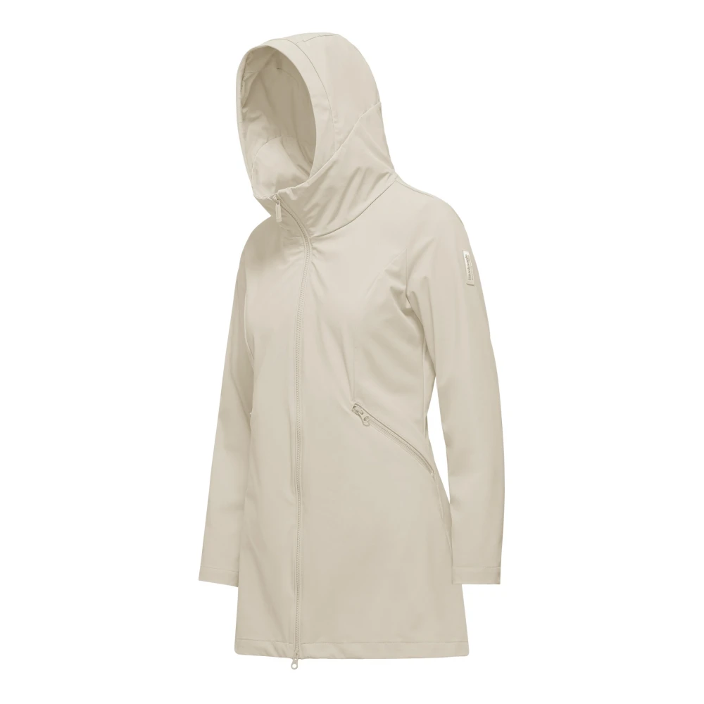 BomBoogie Niet-gevoerde regenparka Beige Dames