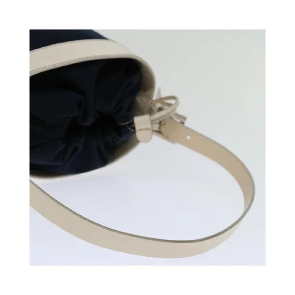 Fendi Vintage Pre-owned Cotton handbags Blue Dames