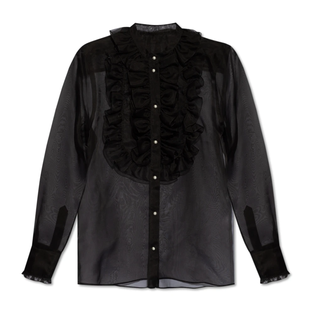 Dolce & Gabbana Zijden shirt Black Dames