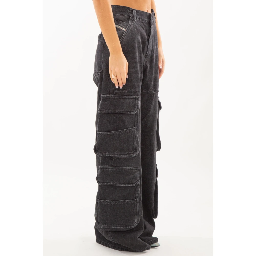 Diesel Cargo Jeans Double Style 02 Black Dames