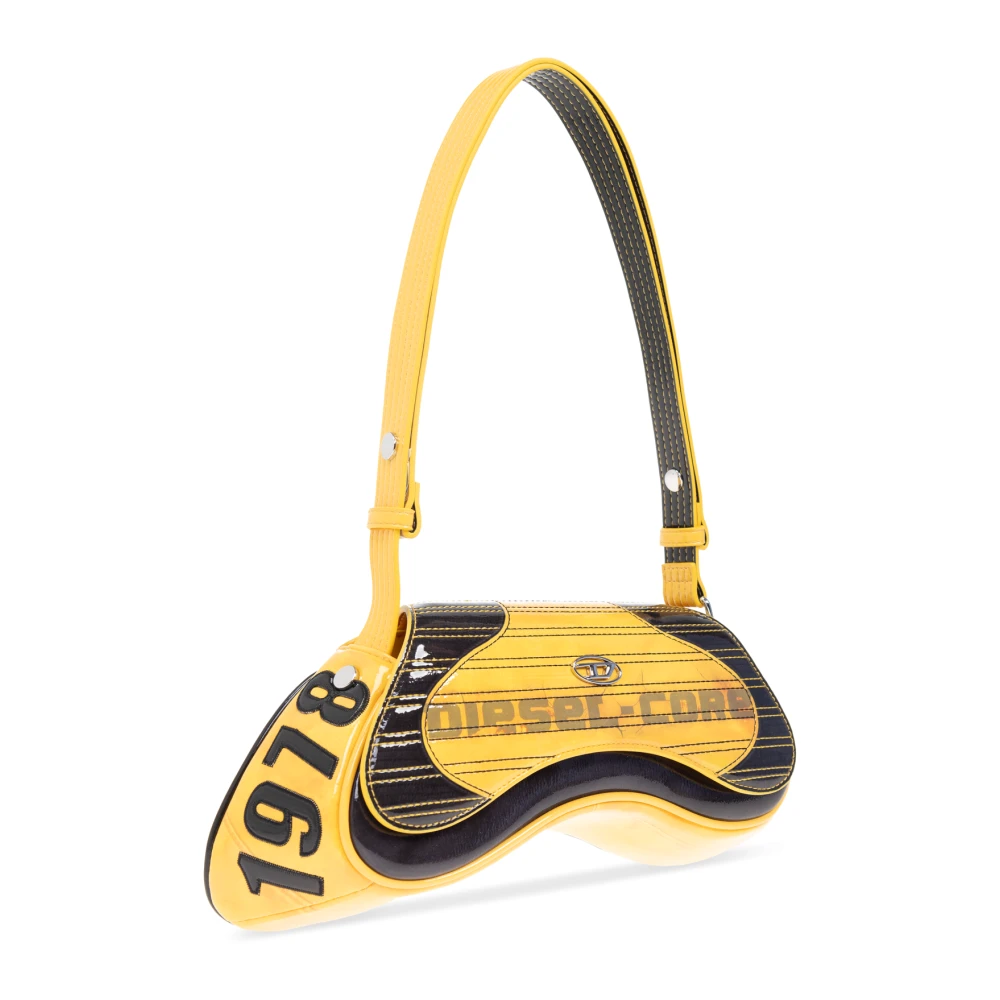 Diesel Schoudertas Play Crossbody Yellow Dames