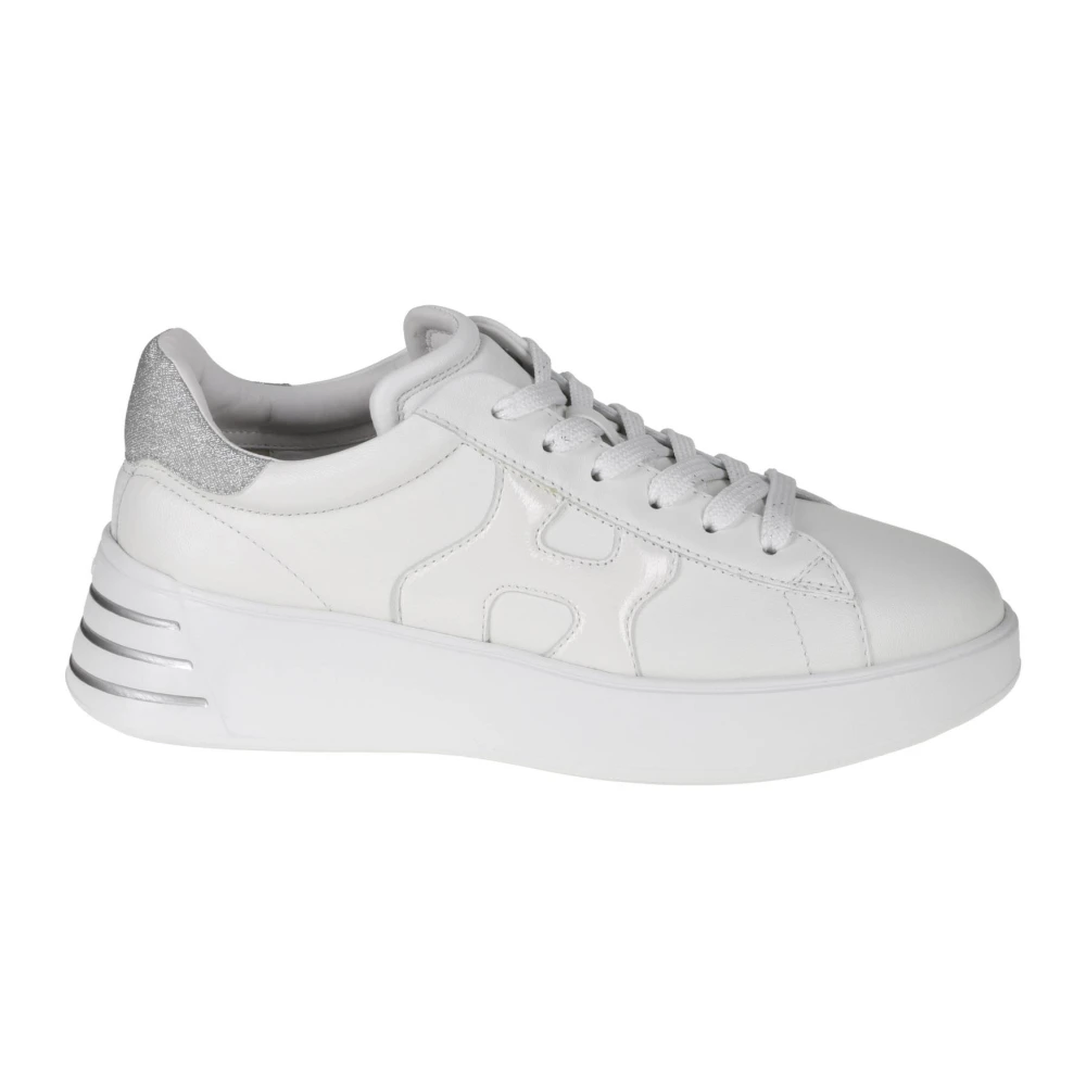 Hogan Platta Rebel Läderskor White, Dam