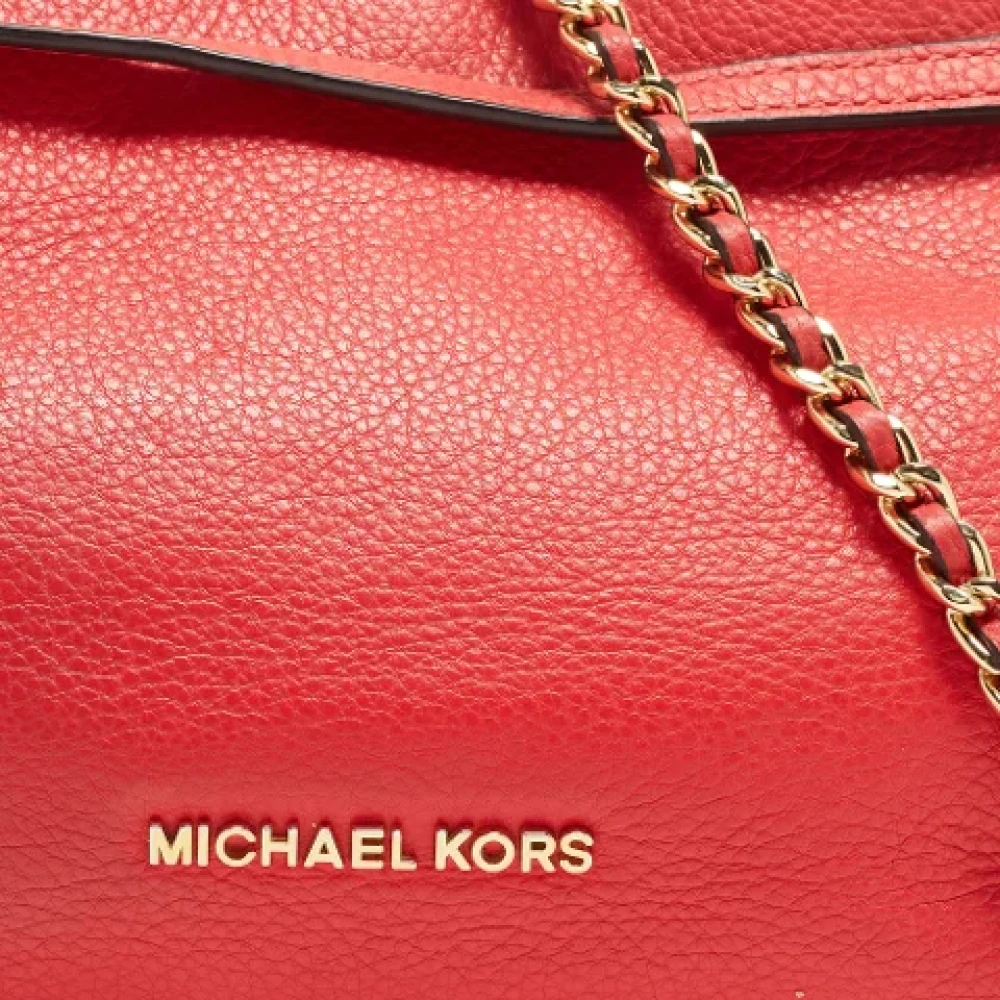 Michael Kors Pre-owned Leather shoulder-bags Orange Dames