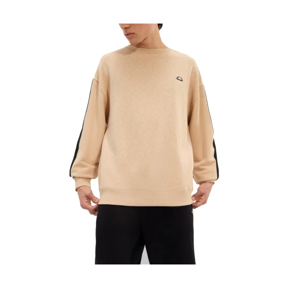 Ellesse Men's Beige Almora Sweatshirt, Sweatshirts, S, Sweatshirts & Hoodies