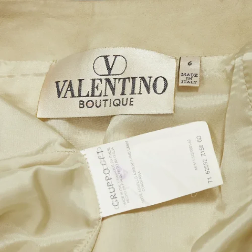 Valentino Vintage Pre-owned Leather bottoms Beige Dames