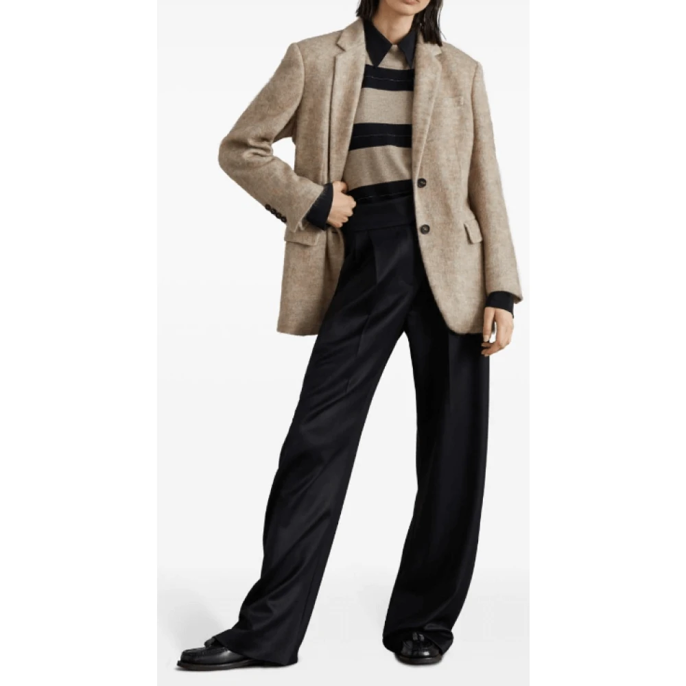 BRUNELLO CUCINELLI Monili Ketting Detail Blazer Brown Dames