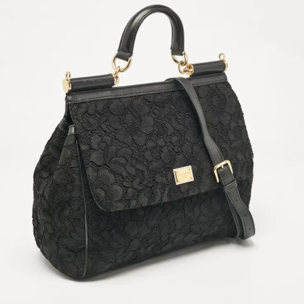 Dolce & Gabbana Pre-owned Fabric handbags Black Dames