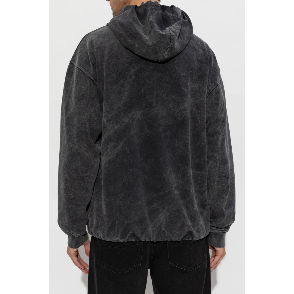 Diesel Sweatshirt S-Boxstic-Hood Gray Unisex