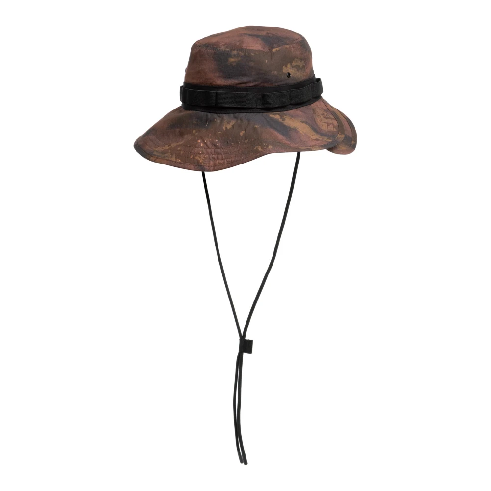 Emporio Armani EA7 Camouflage Logo Verstelbare Urban Escape Hat Brown Heren
