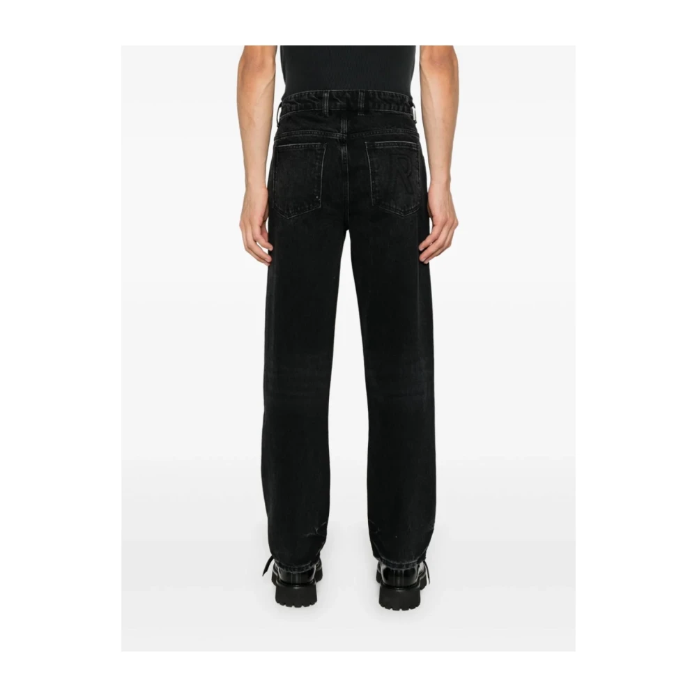 Represent Zwarte Straight Leg Denim Broek Black Heren