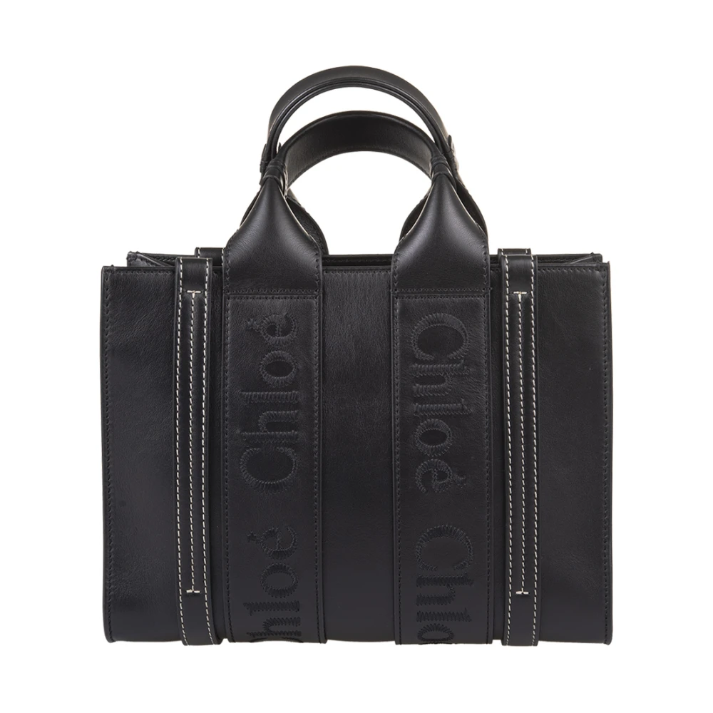 Chloé Zwarte Woody Kleine Winkeltas Black Dames