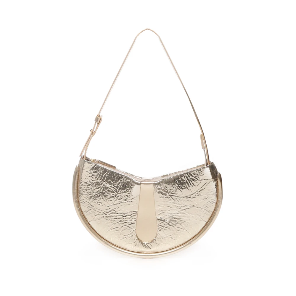 THEMOIRè Gouden vegan clutch met afneembare band Yellow Dames