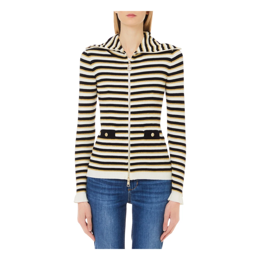 Liu Jo Open Gebreide Trui Multicolor Dames