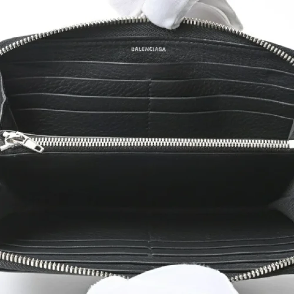 Balenciaga Vintage Pre-owned Leather wallets Black Dames