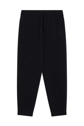 Blå Cashmere Polyester Byxor