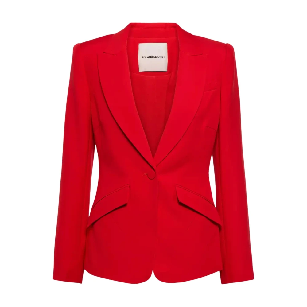 Roland Mouret Rode Blazer Single-Breasted Stijlvol Red Dames