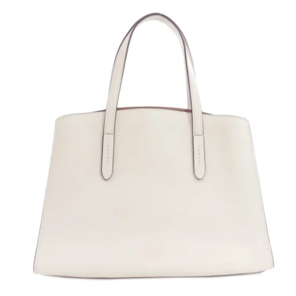 Coach Pre-owned Leather handbags White Dames