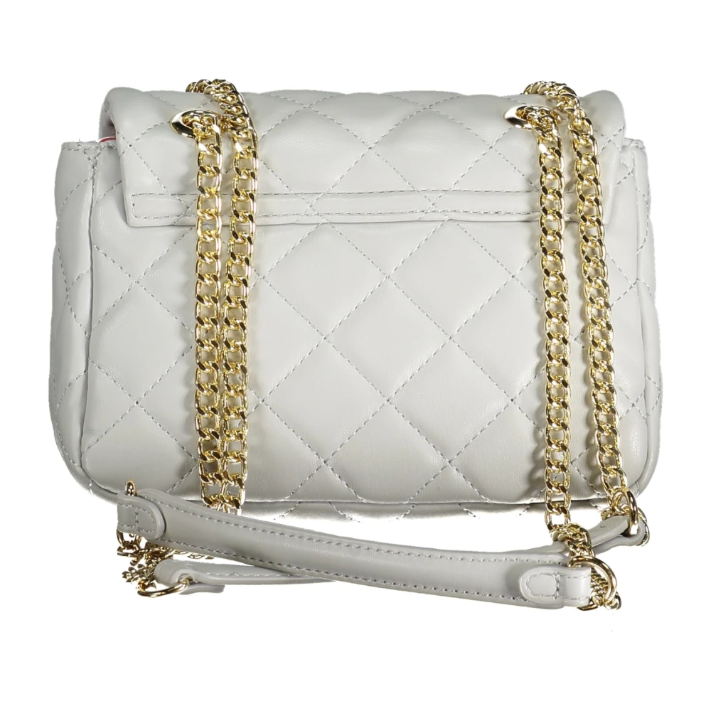 Valentino by Mario Valentino Grijze Schoudertas met Ketting en Clip Sluiting Gray Dames