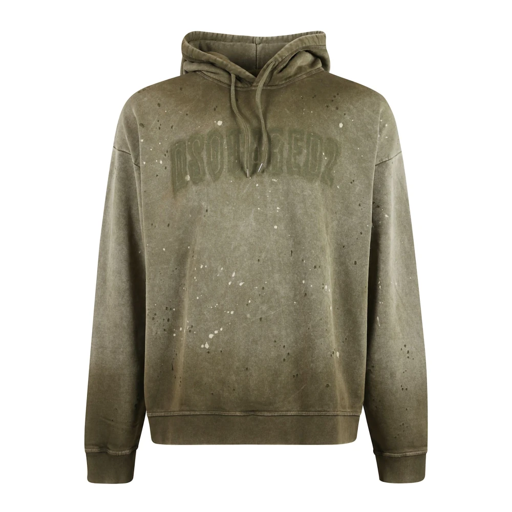 Dsquared2 Sweatshirt met een vintage effect Green Heren