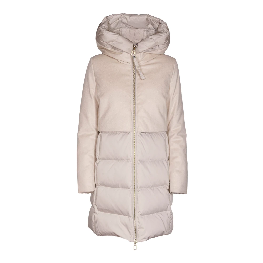 Duno Stijlvolle Parka Jas voor Winterseizoen White Dames