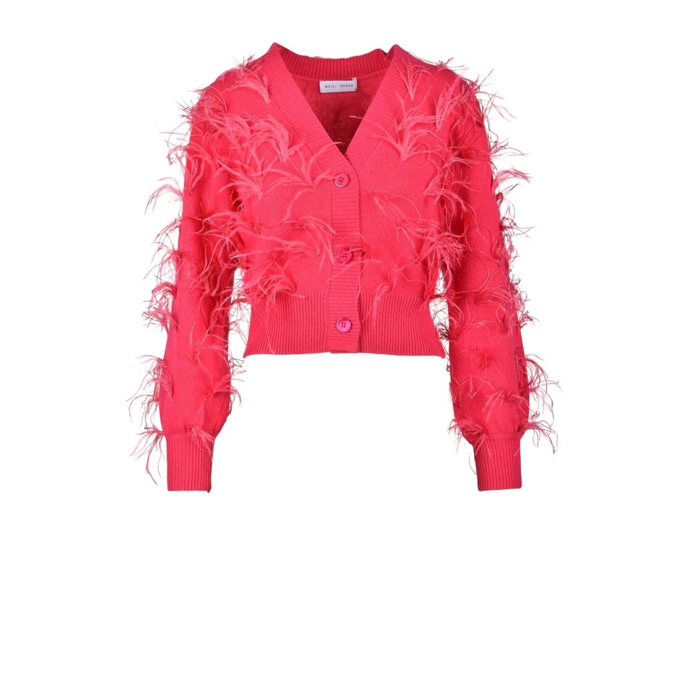 Weili Zheng Roze Cardigan voor Dames Pink Dames