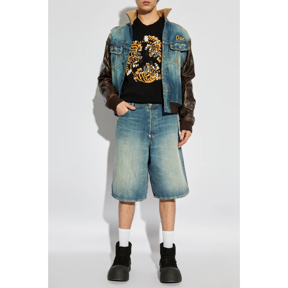 Kenzo Trui met geborduurd tijgermotief Black Heren