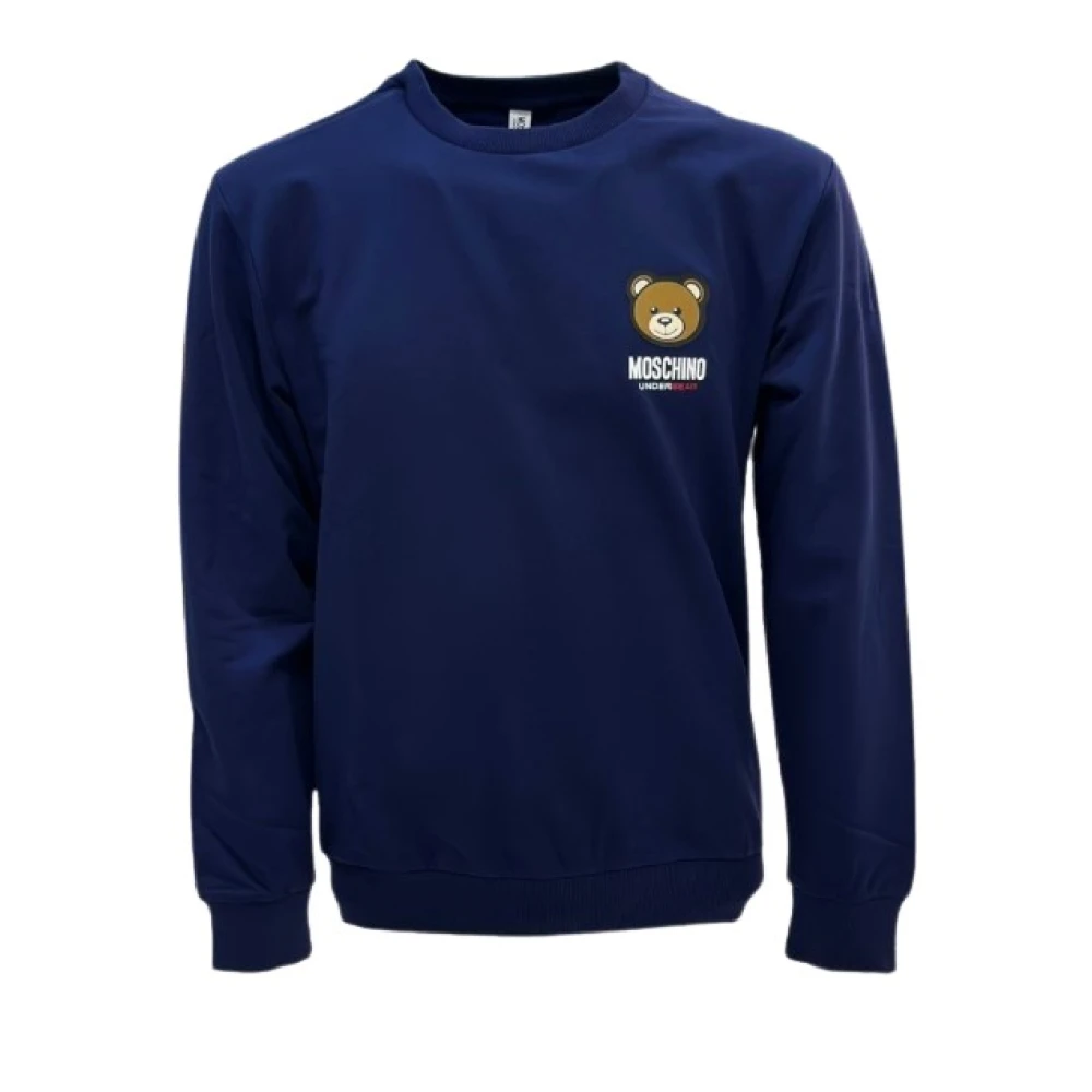 Moschino Herenondergoed Toy Sweatshirt Blue Heren
