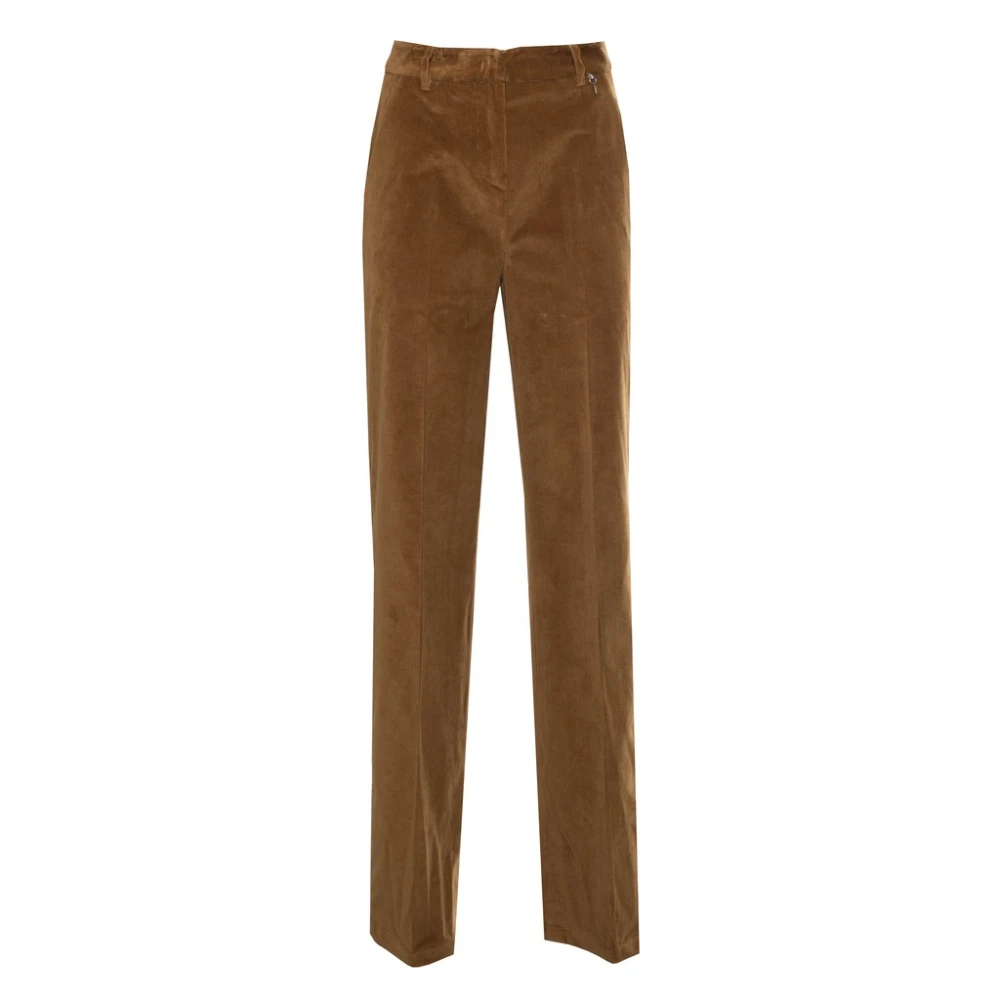 Harmont & Blaine Ribfluwelen broek Brown Dames