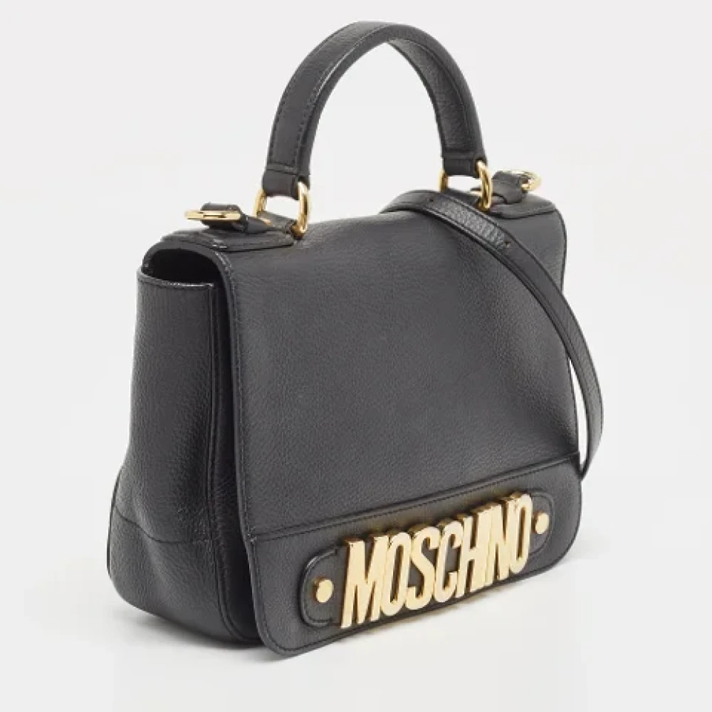 Moschino Pre-Owned Pre-owned Leather handbags Black Dames