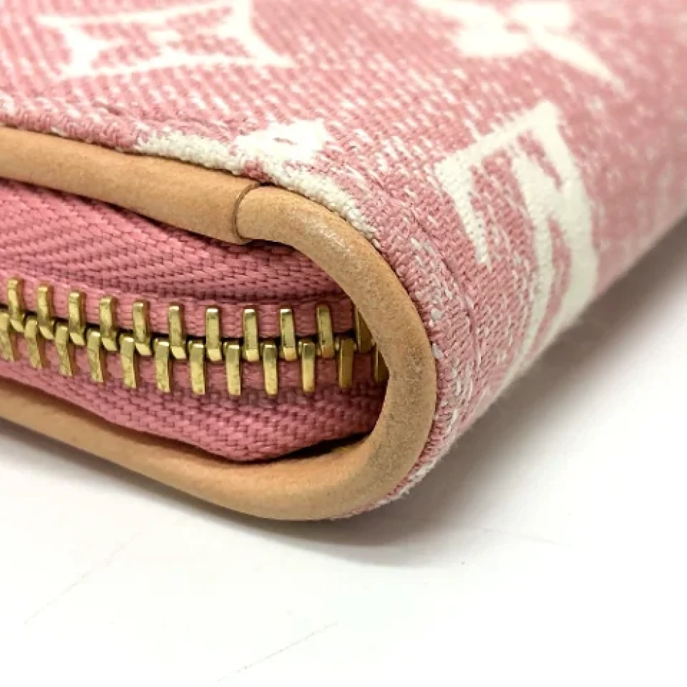 Louis Vuitton Vintage Pre-owned Denim wallets Pink Dames