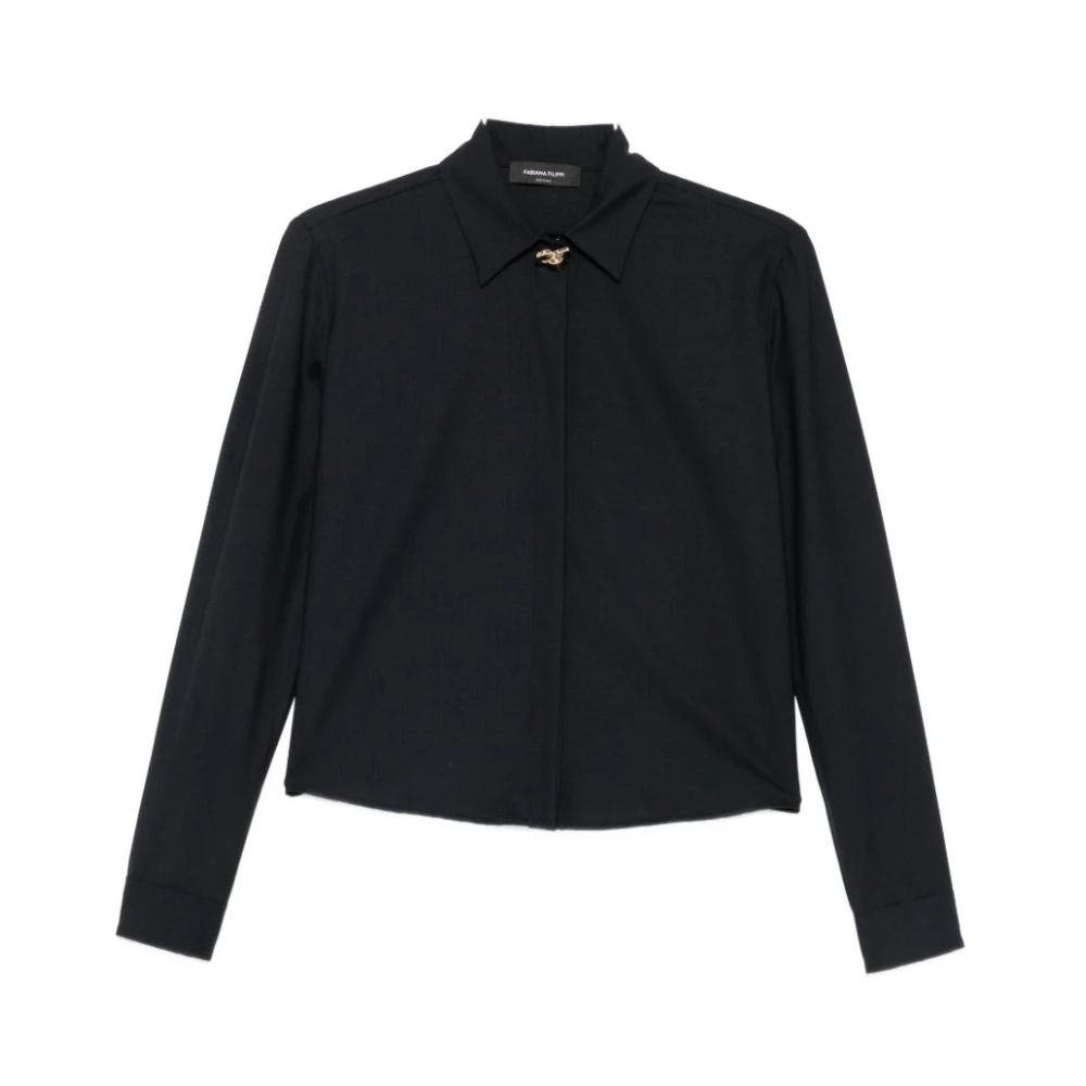 Fabiana Filippi Blue Shirts - Female - Light Jackets - S - Jackets