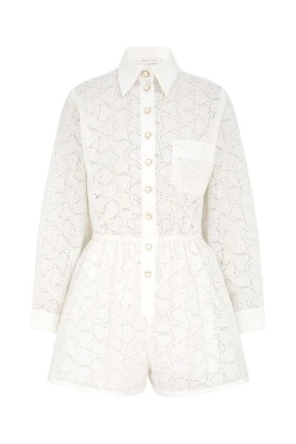 Crush Embroidered Playsuit